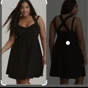 Black babydoll dress